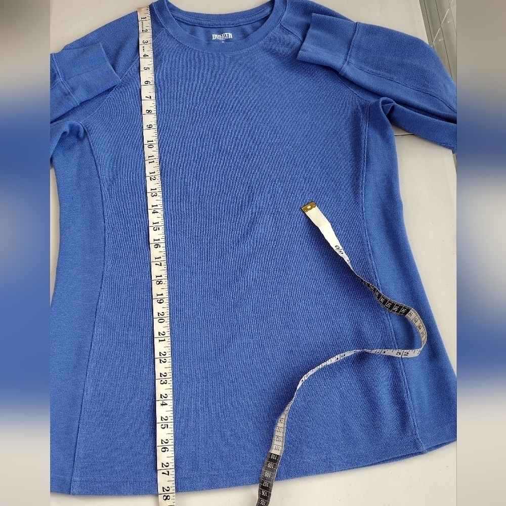Duluth Trading Co Men's Blue Pullover Crew Neck Long Sleeve Shirt Size M - Picture 10 of 11